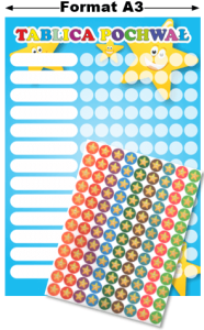 Tablica Pochwał "Gwiazdki" + naklejki