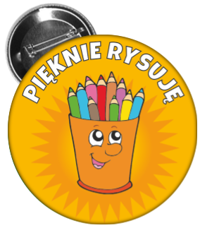 Przypinka - Pięknie Rysuję