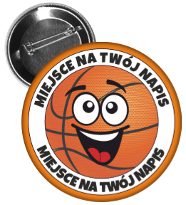 Przypinka piłka koszykowa