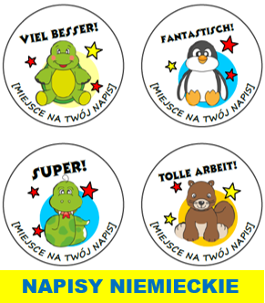 naklejki motywacyjne język niemiecki