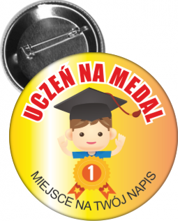 Przypinka Uczeń na medal