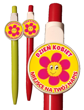 długopis dzień kobiet - kwiatek