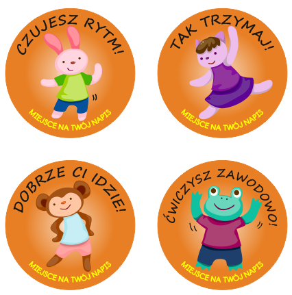 naklejki motywacyjne taneczne