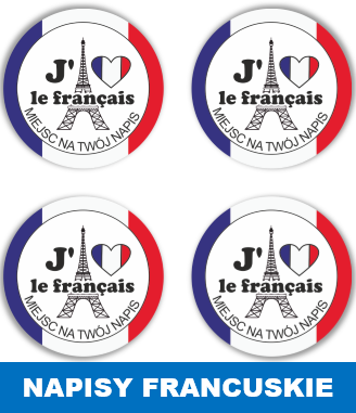 Naklejki motywacyjne francuskie