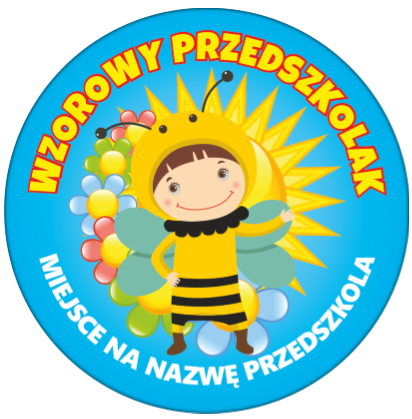 Medal wzorowego przedszkolaka z pszczółką