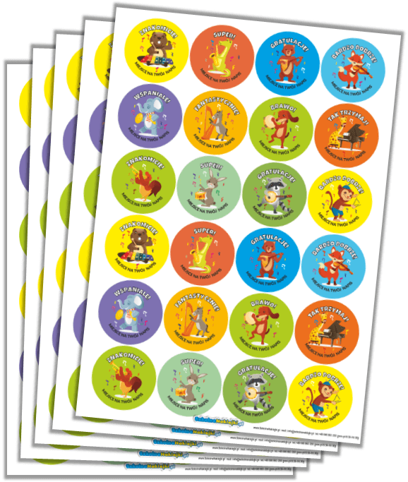 Naklejki motywacyjne muzyczne