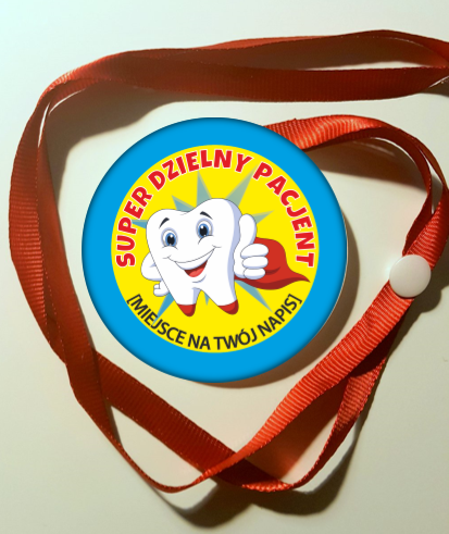 Medal dzielnego pacjenta z zębem