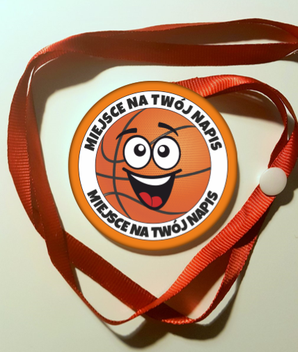 Medal piłka koszykowa