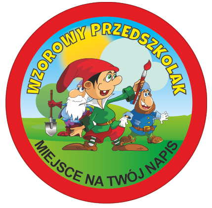 Medal wzorowego przedszkolaka z napisem
