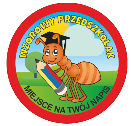 Medal wzorowego przedszkolaka z napisem