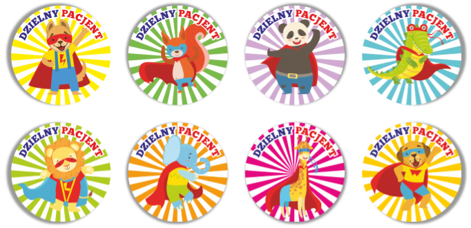 Naklejki dzielnego pacjenta