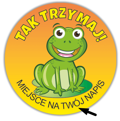Naklejki motywacyjne z żabkami