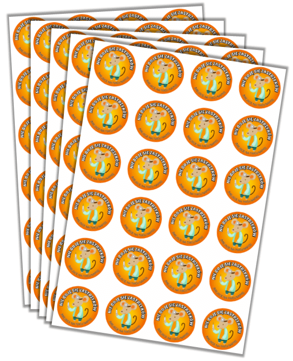 Naklejki dzielnego pacjenta.