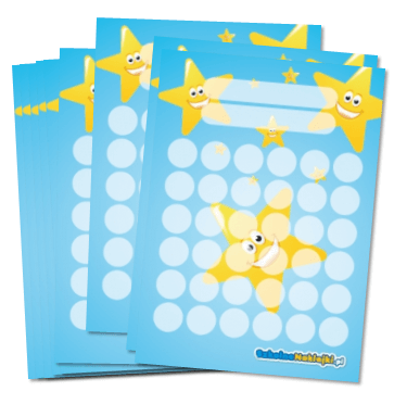 karty motywacyjne gwiazdki