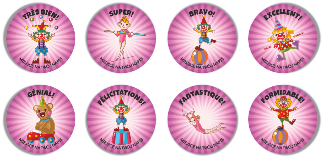 Naklejki w języku francuskim