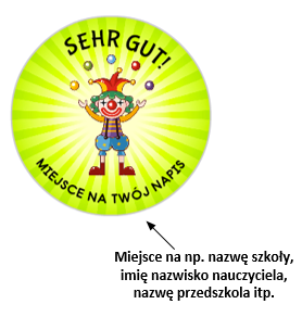 naklejki dla dzieci niemieckie