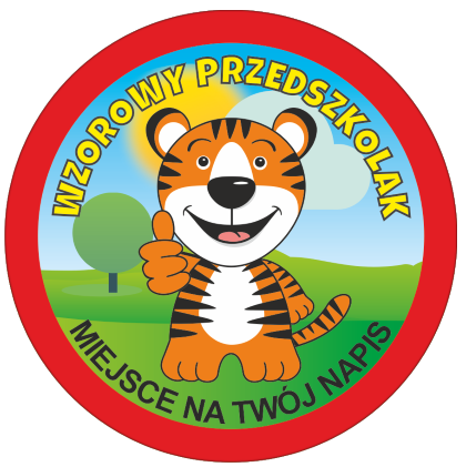 Medal wzorowego przedszkolaka z napisem
