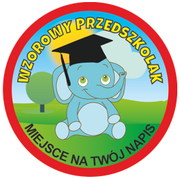 Medal wzorowego przedszkolaka z napisem