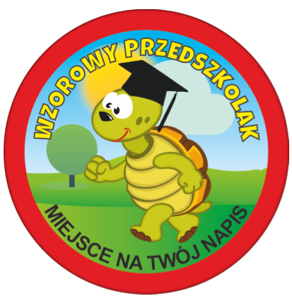 Medal wzorowego przedszkolaka z napisem