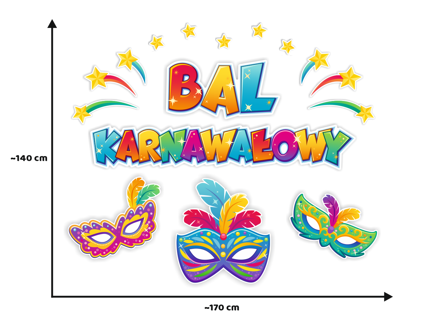 dekoracja bal karnawałowy